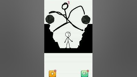 draw 2 save - save the man ! draw one part -  (d.o.p) ! help #stickman    #shorts #dop