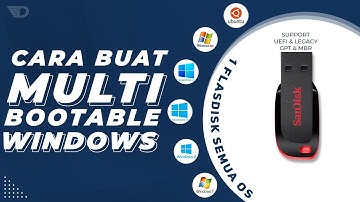 Cara Membuat Flasdisk Multibootable Windows 10 ,8 , 7 , & Linux Ubuntu Support UEFI & Legacy 2021!