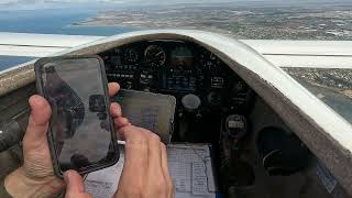 Long-EZ cockpit (4k) Moorabbin Airport takeoff/landing