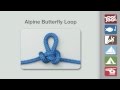 How to tie an alpine butterfly loop