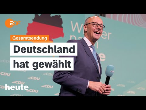 heute 19:00 Uhr vom 23.02.2025 Bundestagswahl 2025, Erste Hochrechnungen, Ukraine im Krieg Episode cover