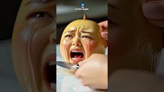 longan crying while being cut 😱 emotional ai fruit story | ai with rajjab #viral #shorts