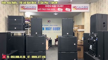 Bộ âm thanh chơi đám cưới quá ổn - loa hoả tiễn RuBy 212pro & Sub hầm 50RuBy 118S