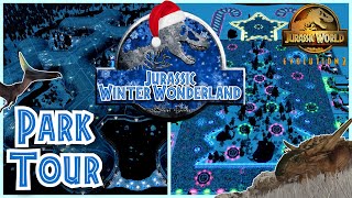 Tyrannosaurus Rex Is Coming to Town! Jurassic Winter Wonderland - Park Tour (JWE2) ❄️