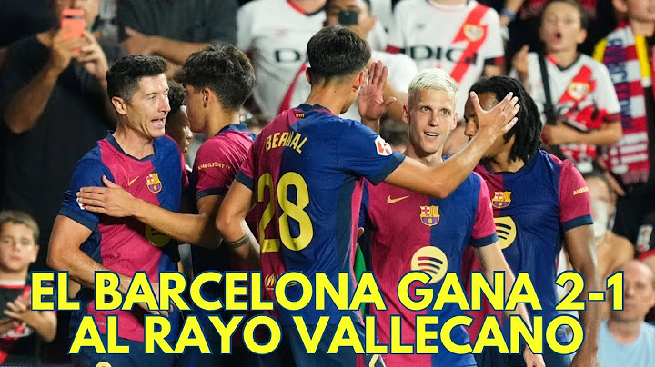 El BARCELONA remonta y gana a el RAYO VALLECANO 1-2. DEBUT y GOL de DANI OLMO.