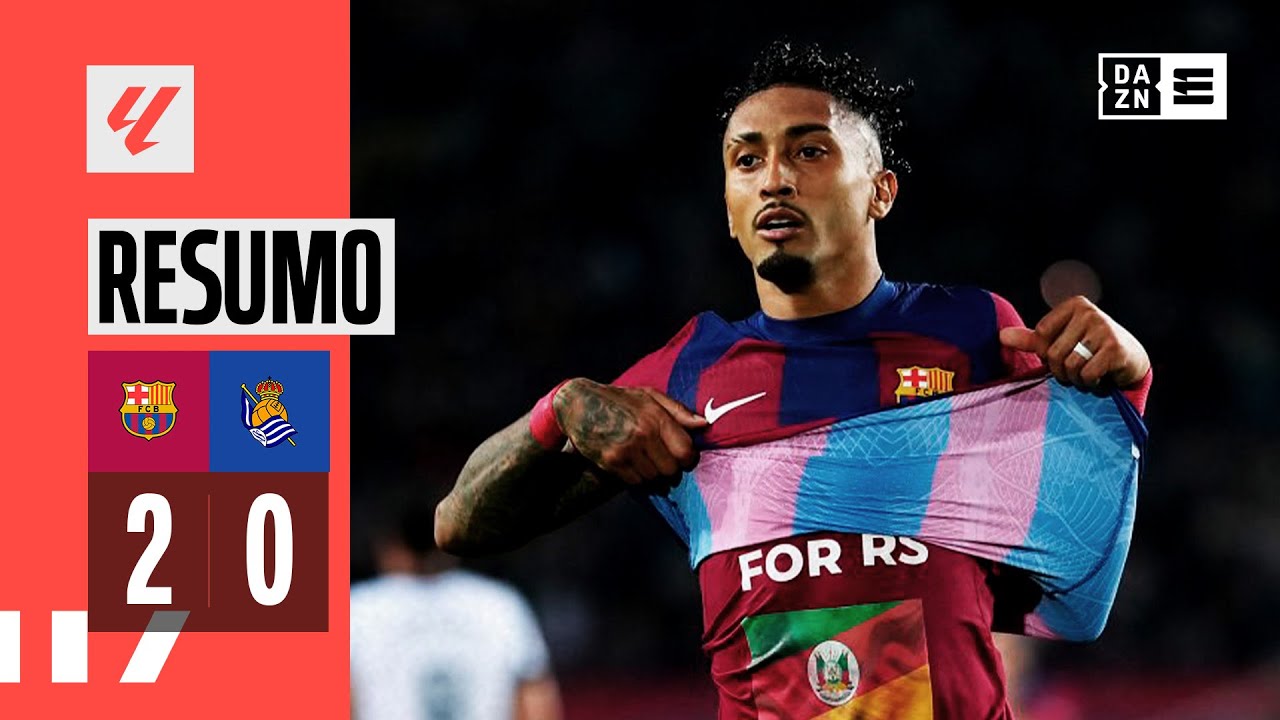 Resumo | FC Barcelona 2-0 Real Sociedad | LaLiga 23/24 - YouTube