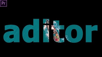 TRANSPARENT YOUR TEXT| INTRO| TITLE | IN PREMIERE PRO {BY 2 DIFFERENT WAYS} HINDI TUTORIAL