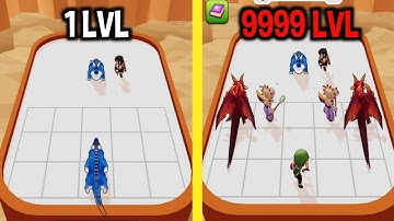 MAX LEVEL in Merge Battle 3D: Dragon Fight Game Two Nurdeosdit Two Conjurer