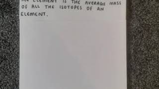 Atomic Structure - Isotopes