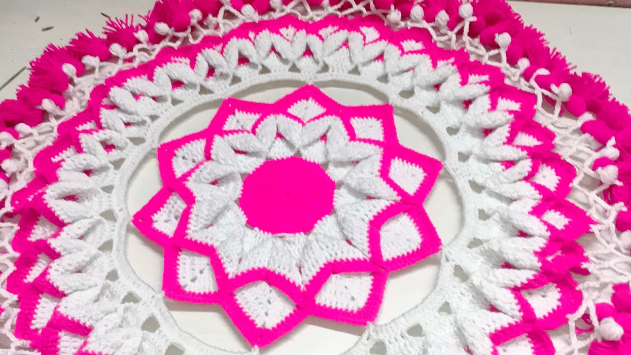 Crochet Big Thalposh design # crochet pattern # disine# knitting #