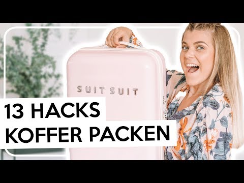 13 KOFFER PACKEN HACKS ☀️die DU kennen solltest für platzsparendes packen | Coco