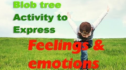 Use this tool to help you express your feelings and emotions - Blob Tree Activity