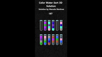 Color Water Sort 3D level 187 | Mobile Games 2022
