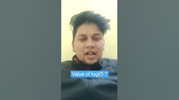 Value of log(1)?
