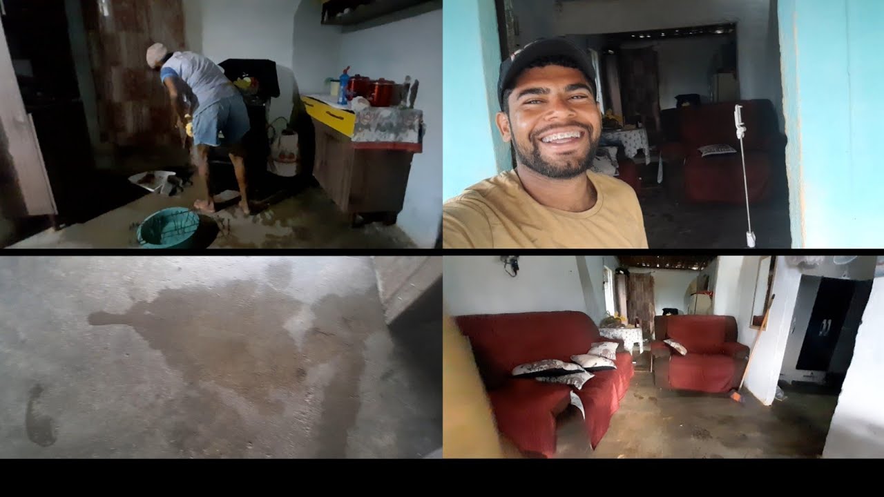 MINHA CASA ENCHEU DE ÁGUA DA CHUVADA QUE DEU OLHA COMO FICOU 😱