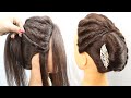 antique french hairstyle for bridal || easy french bun hairstyle || step by step french roll