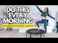 Do This Every Morning on Your Mini Trampoline | 10 Min Lymphatic Drainage + Mood Boost (No Music)
