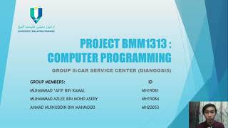 BMM1313: Computer Programming | Car Service Center (Diagnosis)