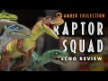 Jurassic World Amber Collection Review: The Raptor Squad's Echo - 4K Unboxing / collectjurassic.com