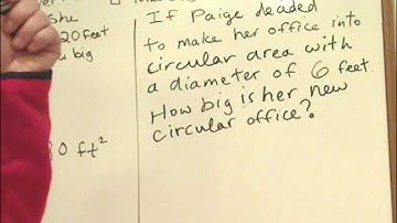 GED Math - Lesson 17 - Area and Circle Word problems  - HD Quality Video