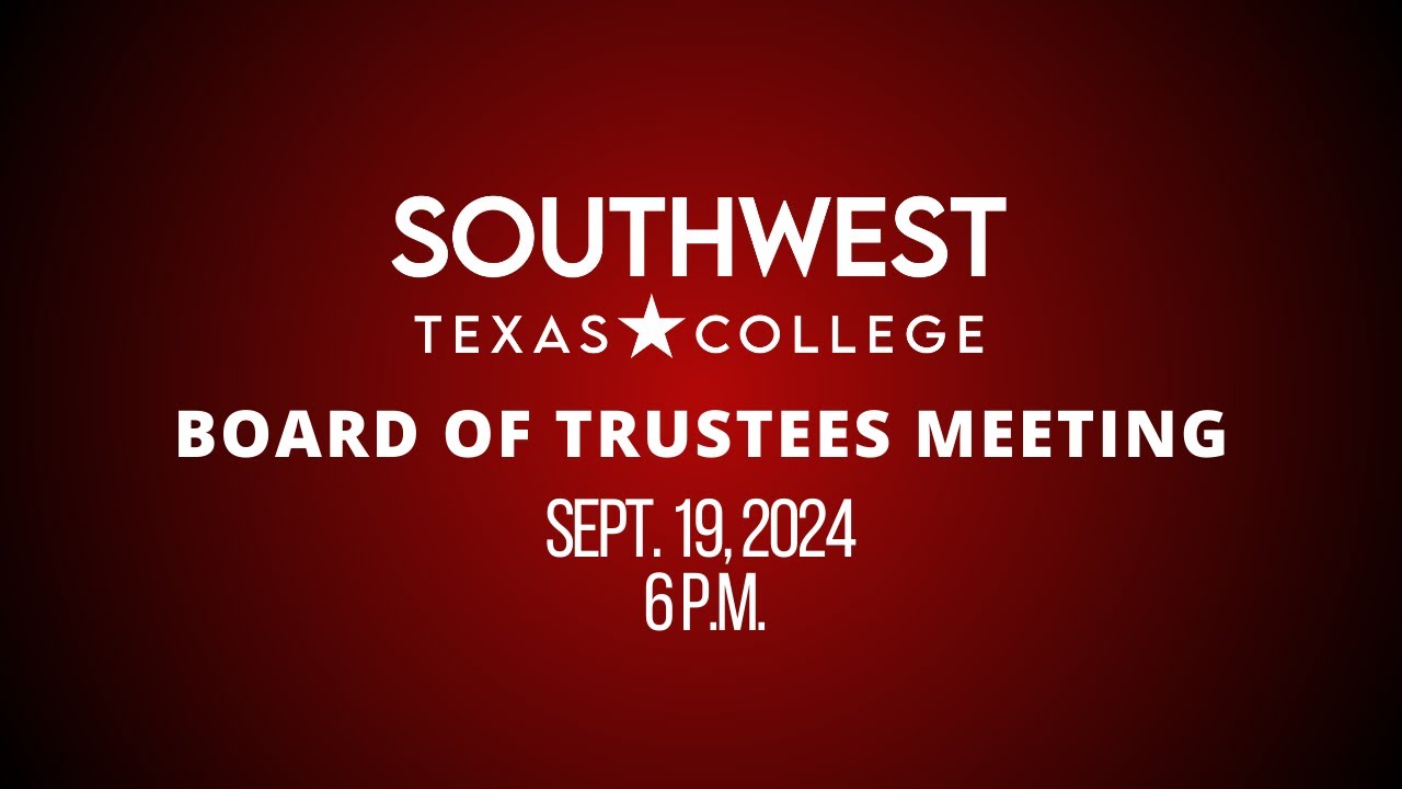 SWTX Board of Trustees Meeting Sept. 2024 - YouTube