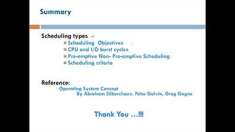 OSY Unit 4 1 CPU Scheduling and Algorithms