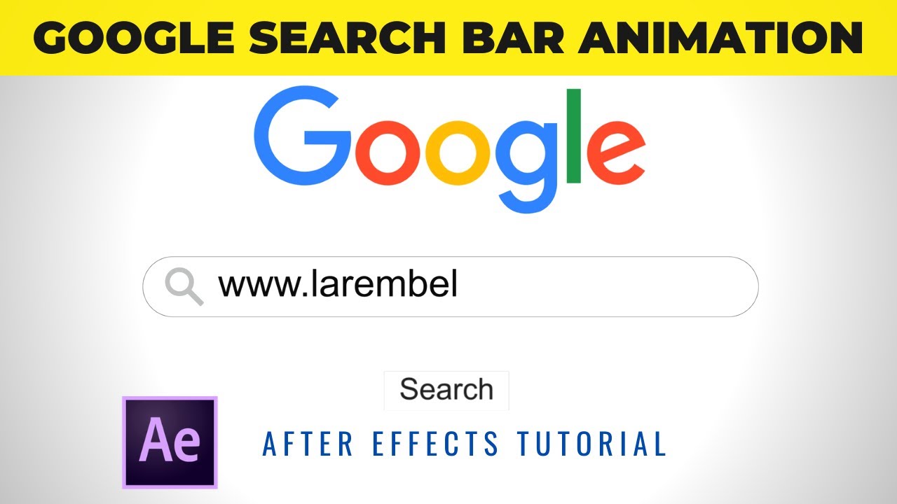 Google search bar animation 