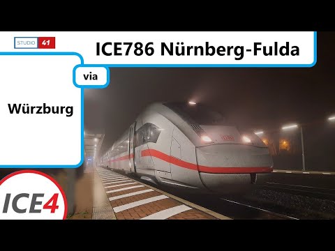 Nürnberg-Fulda *ICE786* (ICE4 II BR412) Führerstandsmitfahrt/Cabride