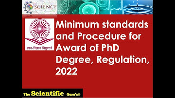PhD-UGC New guidelines- 2022