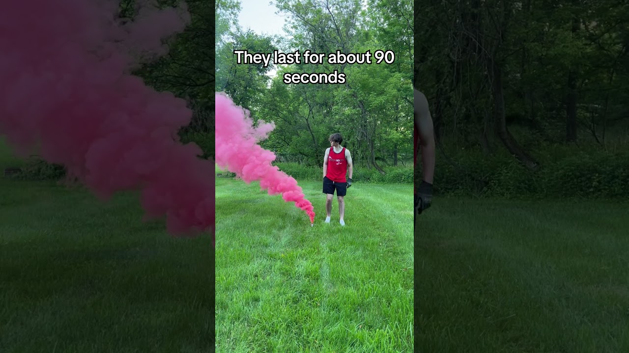 Wait, ALL OF THAT SMOKE from one legal smoke bomb?!