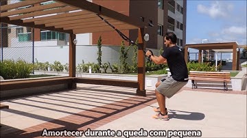 SALTO VERTICAL UNILATERAL SEGURANDO NO TRX