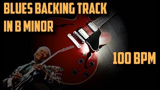 Video thumbnail of "Soulful Relaxing Blues Backing Track in B Minor (100 BPM)"