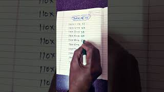 important popular easy trick  to learn 110 table important for all classes