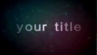 After Effects Intro Free Template No Plugins Needed