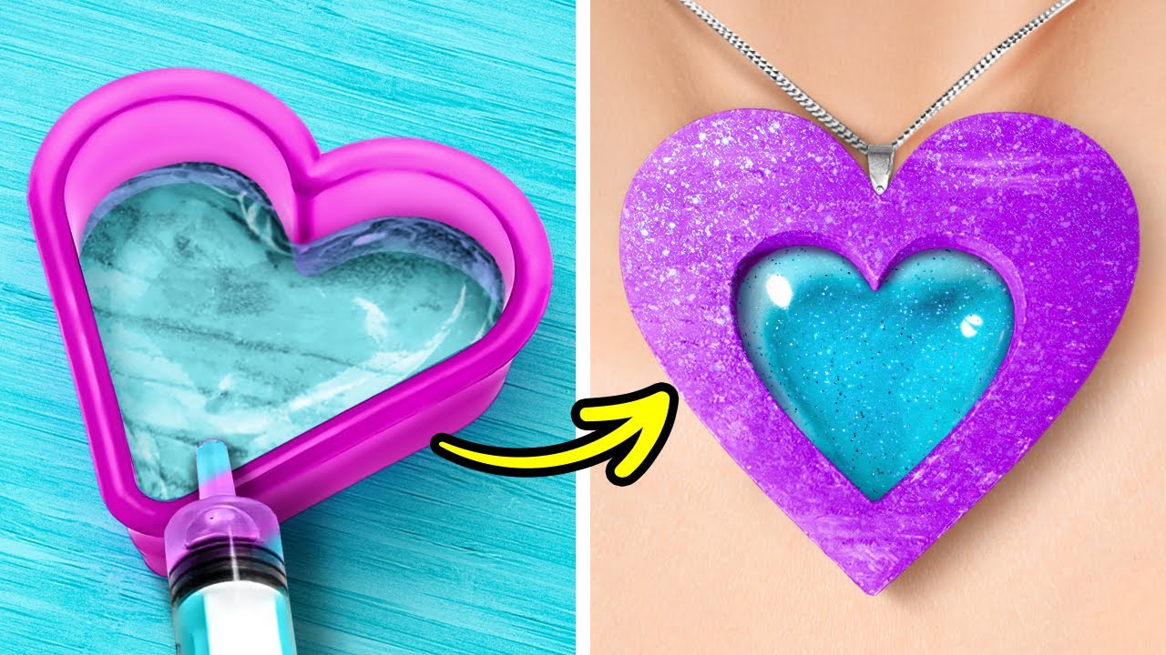 Wonderful DIY Accessories And Jewelry Out Of Polymer Clay, Epoxy Resin, 3D-Pen And Glue Gun