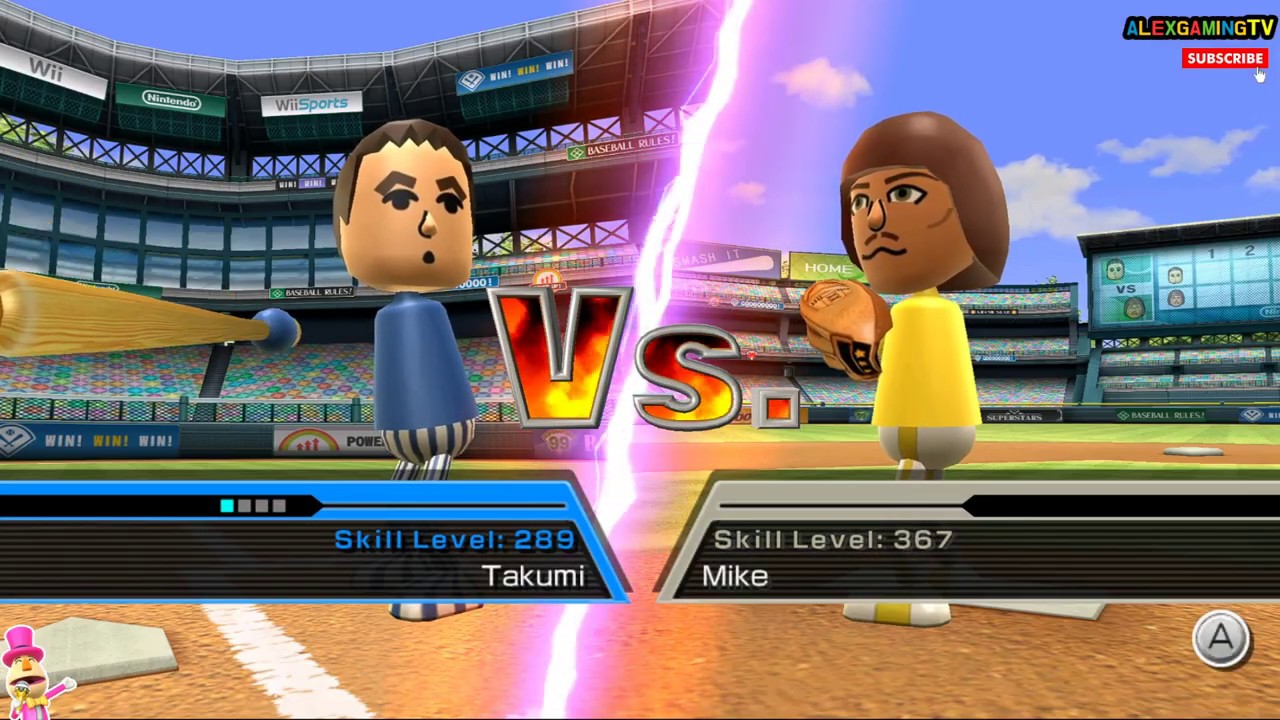 Wii Sports - Baseball (Wii, #029) Player Takumi Team - YouTube
