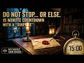 Focus for 15 Minutes... Or Else. | Dark Academia ASMR Timer (No Music)