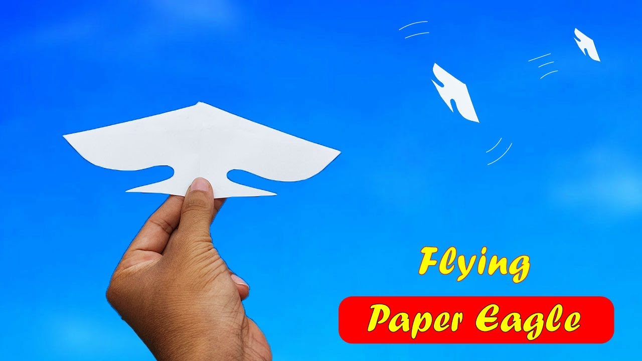 Best Flying Paper Bird Plane - How to Make a Flying Eagle Plane