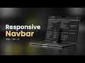 Responsive Navbar Tutorial | HTML, CSS & JavaScript Explained Line by Line
