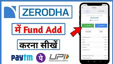 Zerodha add funds | How to add funds in Zerodha Kite through UPI / Google Pay/Net Banking | Zerodha