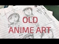 Old Anime Art Sketchbook Tour