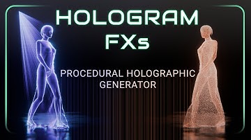 Hologram FXs | Procedural Holographics Generator for Blender | Teaser