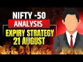 Thursday market analysis for nifty and bank nifty  and sensex || 21 AUGUST
