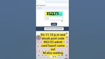 dsssb ldc admit card 802/23 #dsssb #admitcard #govtexam