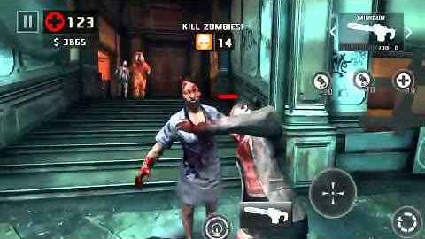 Dead trigger 2 machete gameplay level 57 iOS on hard TDU 50+