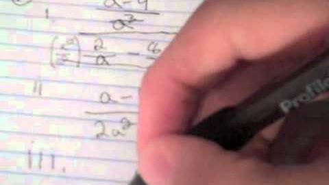 Simplifying Complex Rational Expressions Week 2