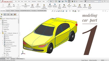 Modeling car using solid works part (1)