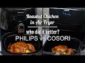 PHILIPS vs COSORI | BEST AIR FRYER? | battle for the BEST ROASTED CHICKEN | who cooks it better? thumbnail