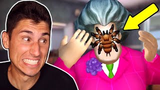 I THREW A SPIDER ON MISS T! | Scary Teacher 3D