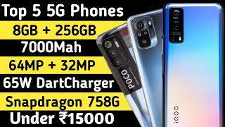 Top 5 best 5g gaming phone under 15000 | Best Smartphone for Gaming under 15000 in 2021 |